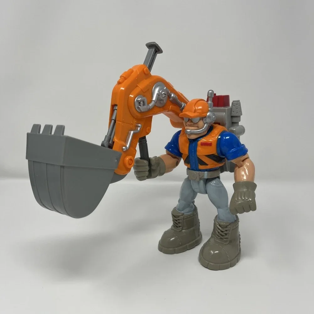 Rescue Heroes Construction Digger RIP ROCKEFELLER Action Figure TOY‎ 1998